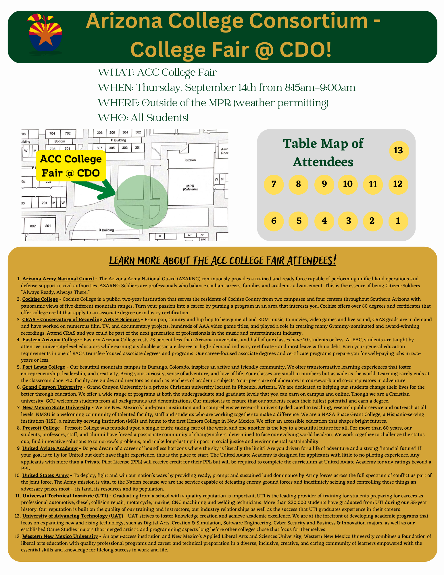  ACC College Fair Flyer